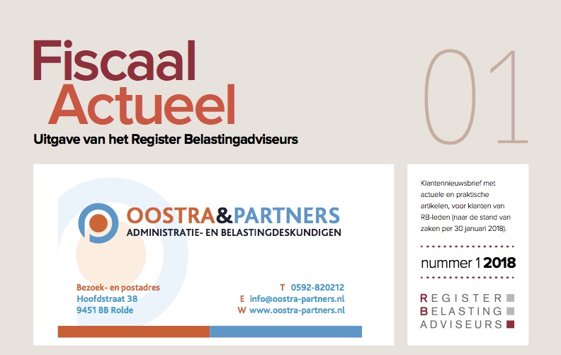 Fiscaal Actueel nr 1 – 2018